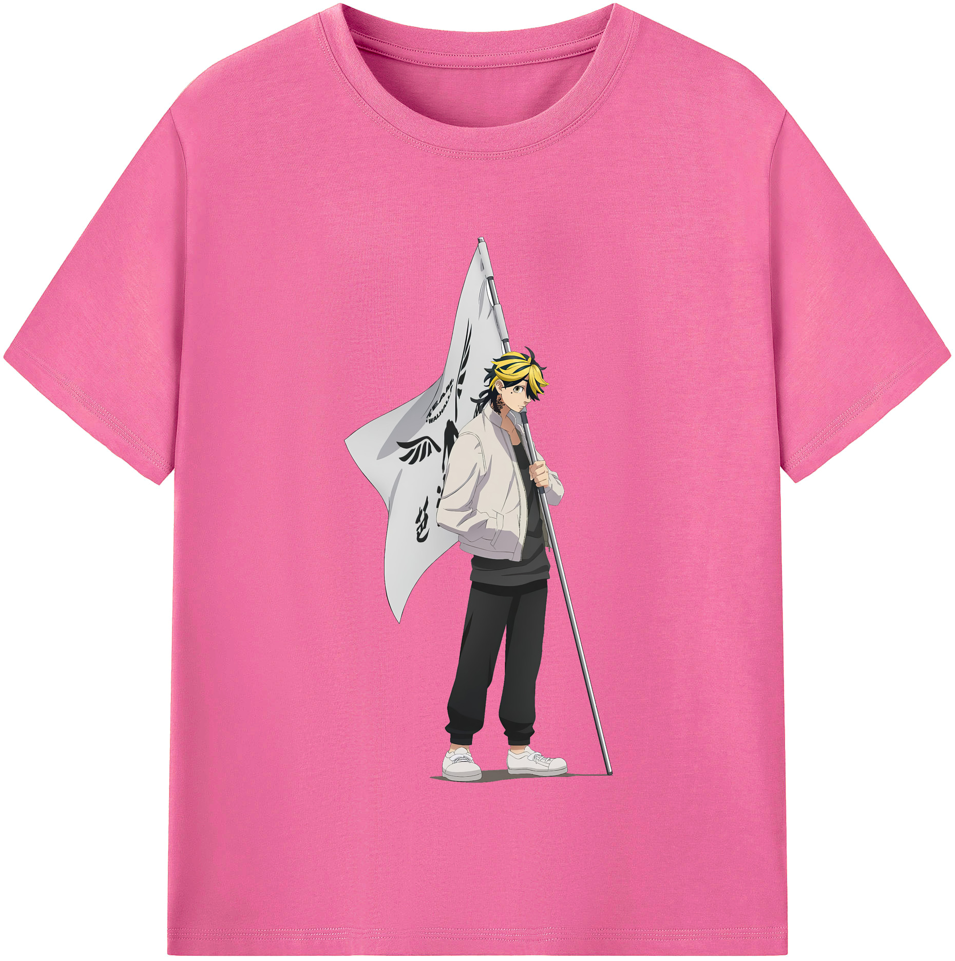 （画像用） 東京リベンジャーズ Tokyo Revengers レディースカジュアルプリントTシャツ（綿100％）